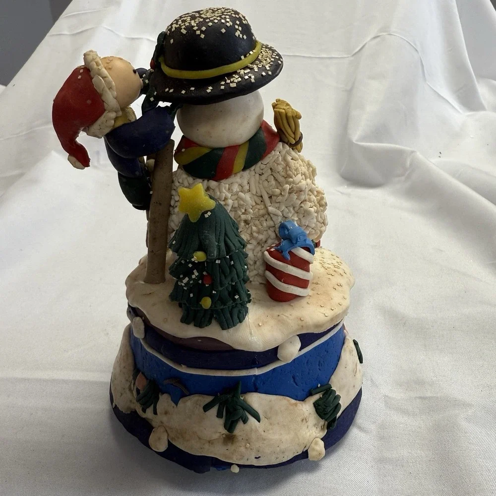 Frosty The Snowman Music Box‎ By Home For The Holidays Wind Up Works Vintage